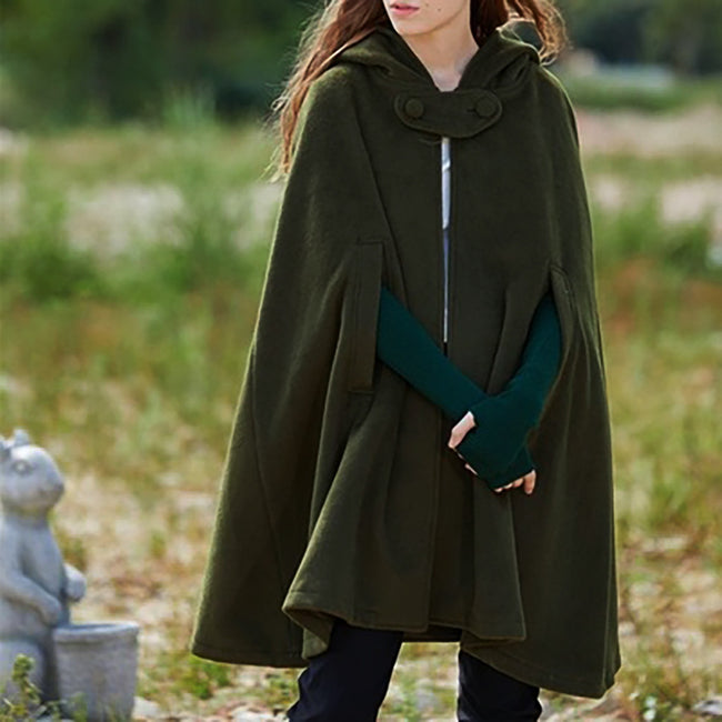 Saimwear Winter Whisper Enchanting Vintage Gothic Hooded Cloak In Fleece CH 380