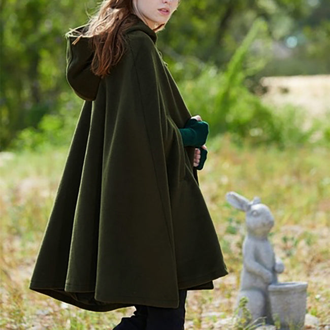 Saimwear Winter Whisper Enchanting Vintage Gothic Hooded Cloak In Fleece CH 380