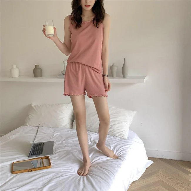 Cami Set Rough Edge Leisure Homewear Set CH # 340 - saimwear