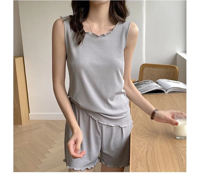 Cami Set Rough Edge Leisure Homewear Set CH # 340 - saimwear
