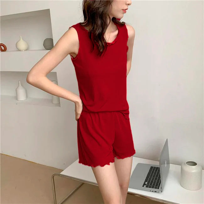Cami Set Rough Edge Leisure Homewear Set CH # 340 - saimwear