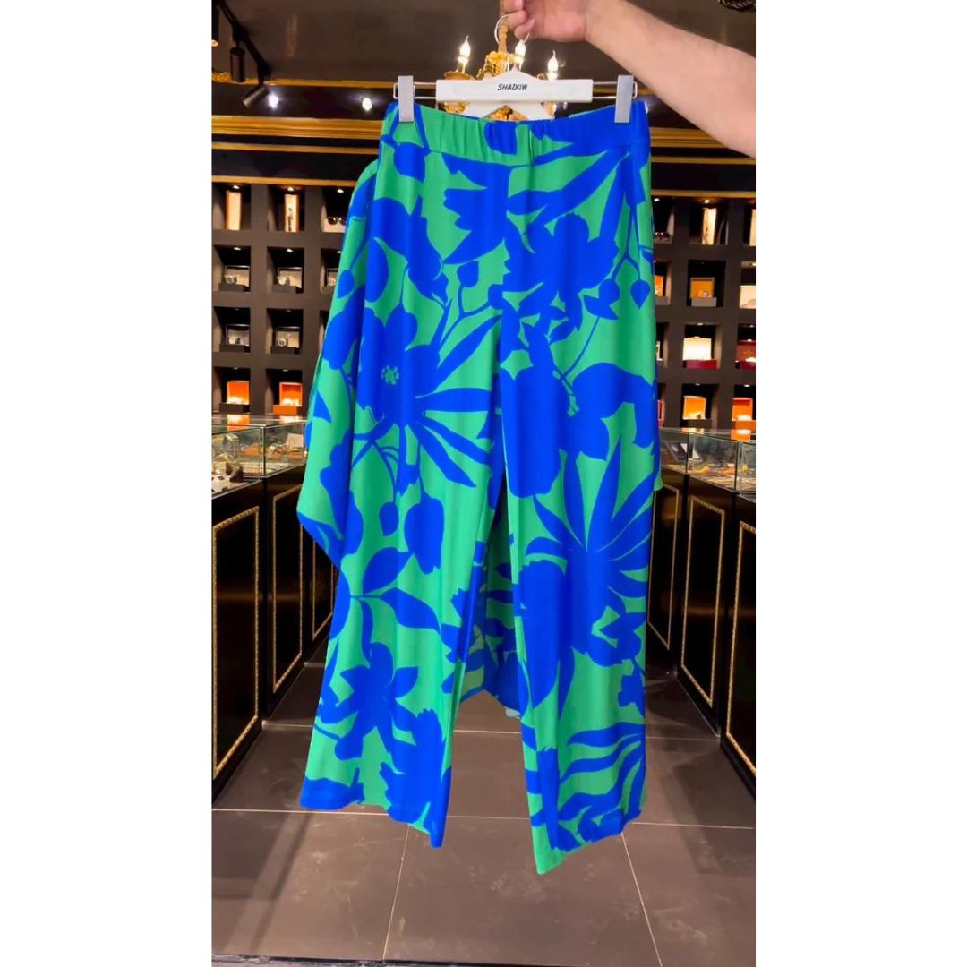 Ch # 359 Indonesian Kaftaan Pattern Printed Co Ord Set - saimwear