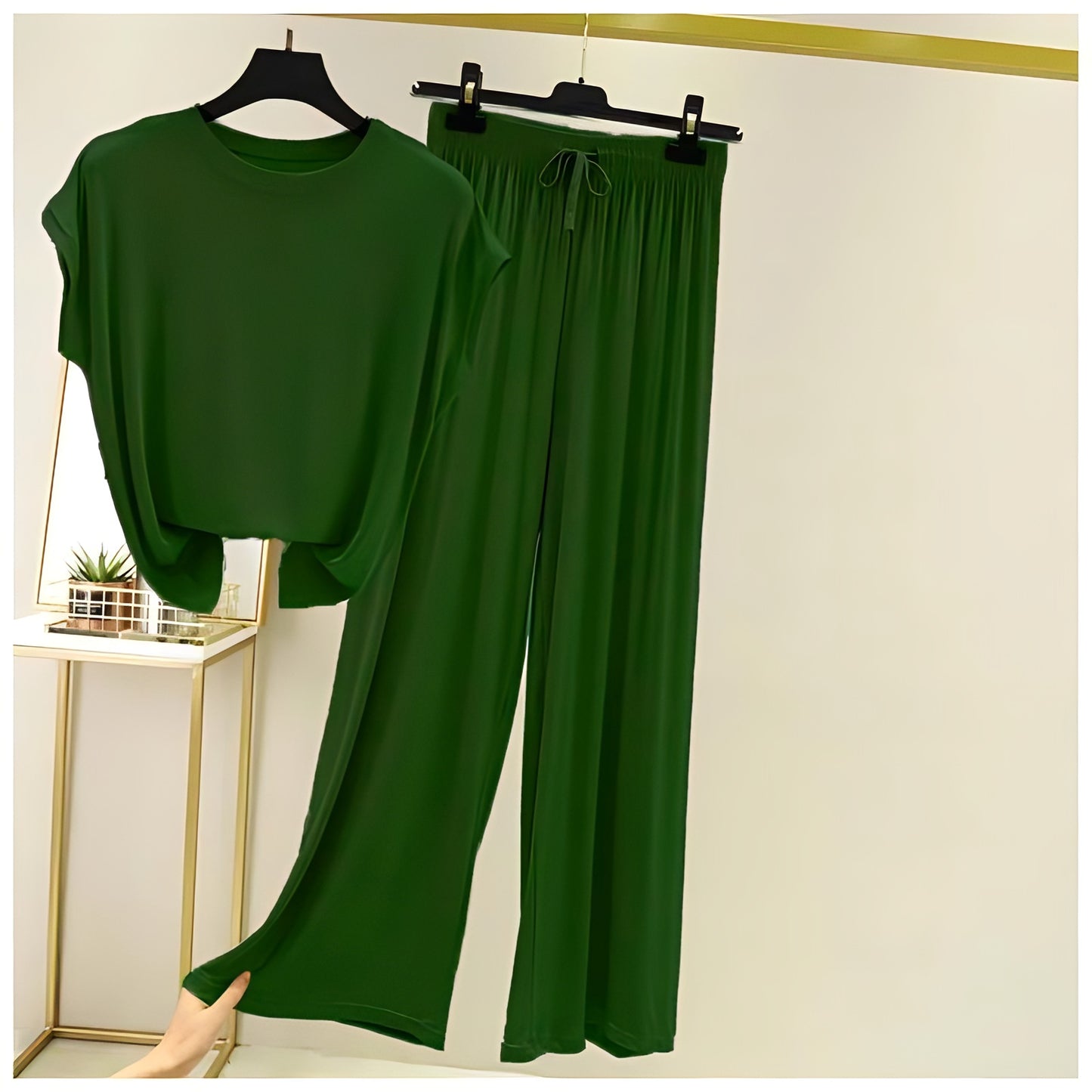 CH # 355 Round Neck Sleeveless Loung Wear - saimwear
