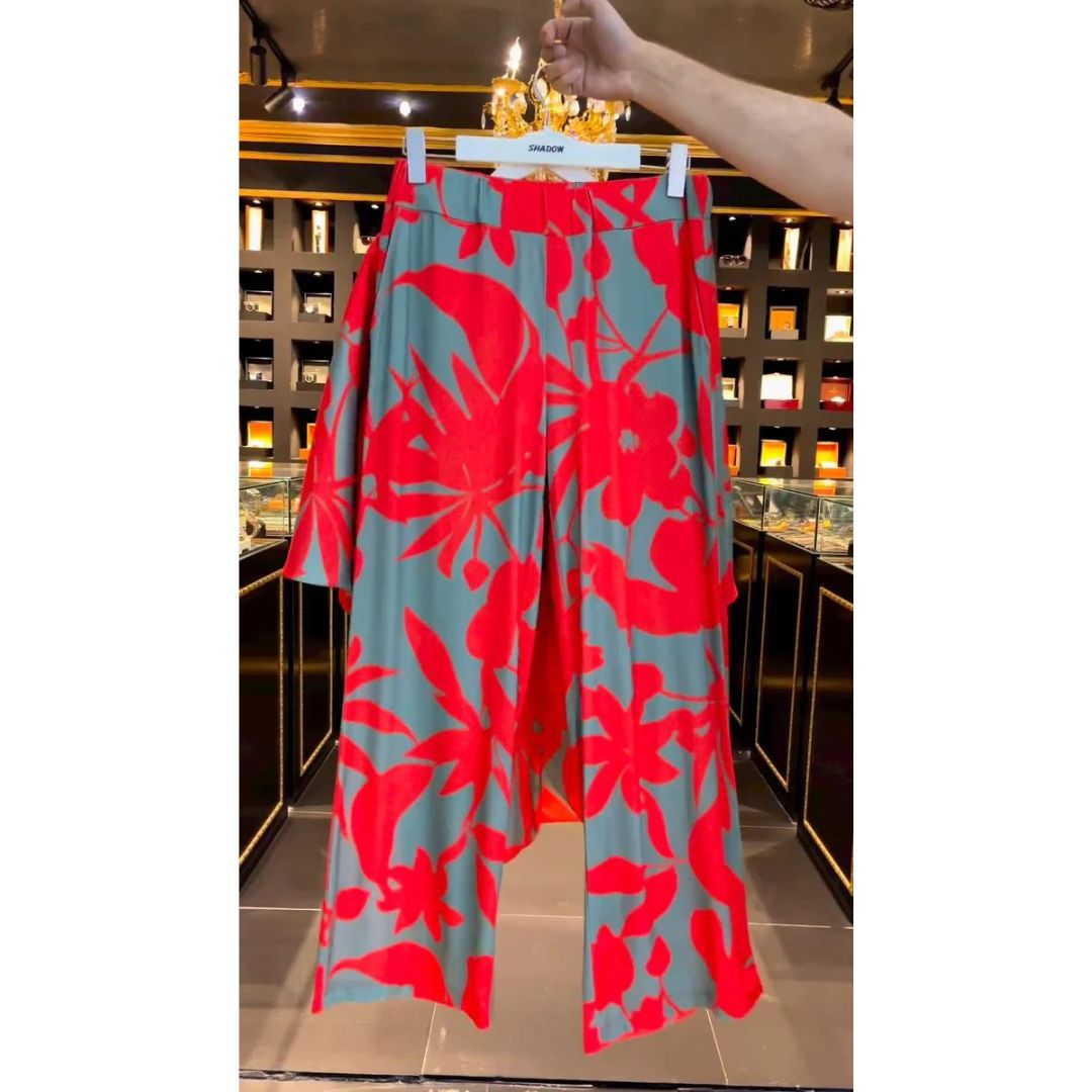 Ch # 359 Indonesian Kaftaan Pattern Printed Co Ord Set - saimwear