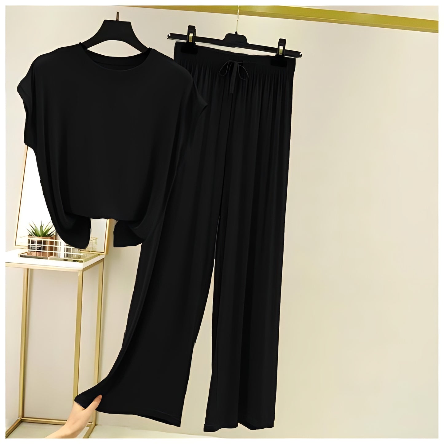 CH # 355 Round Neck Sleeveless Loung Wear - saimwear