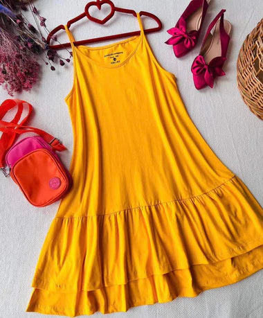 Ch # 347 Fluttering Frills Summer Top Breathable Cotton Jersey Casual Wear - saimwear