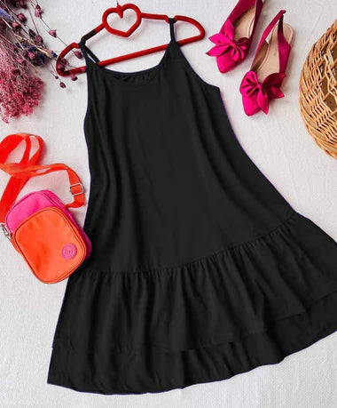 Ch # 347 Fluttering Frills Summer Top Breathable Cotton Jersey Casual Wear - saimwear