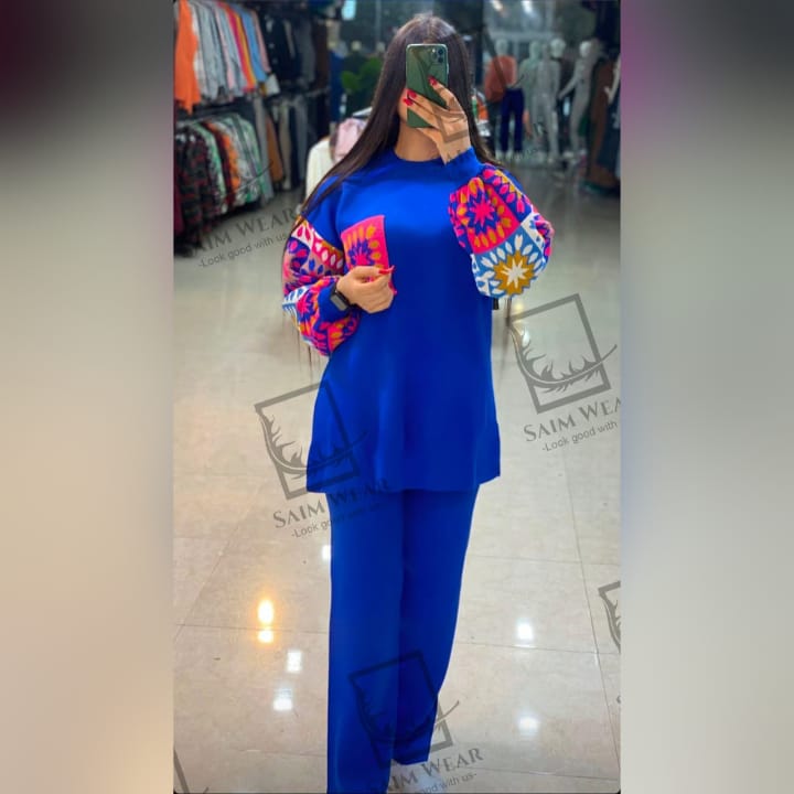 Saimwear 2 Pcs Printed Fleece Co ord Set CH 321