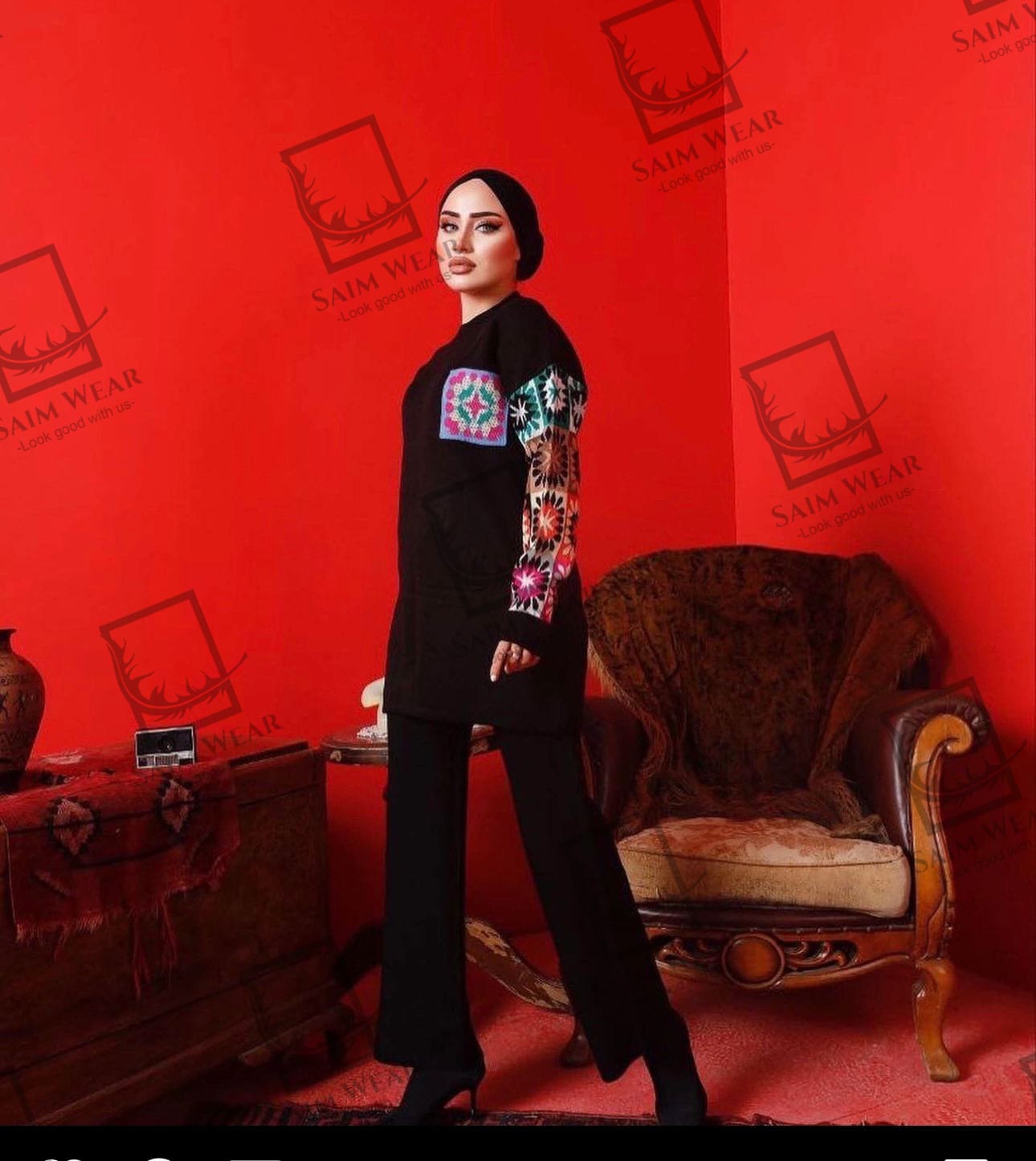 Saimwear 2 Pcs Printed Fleece Co ord Set CH 321