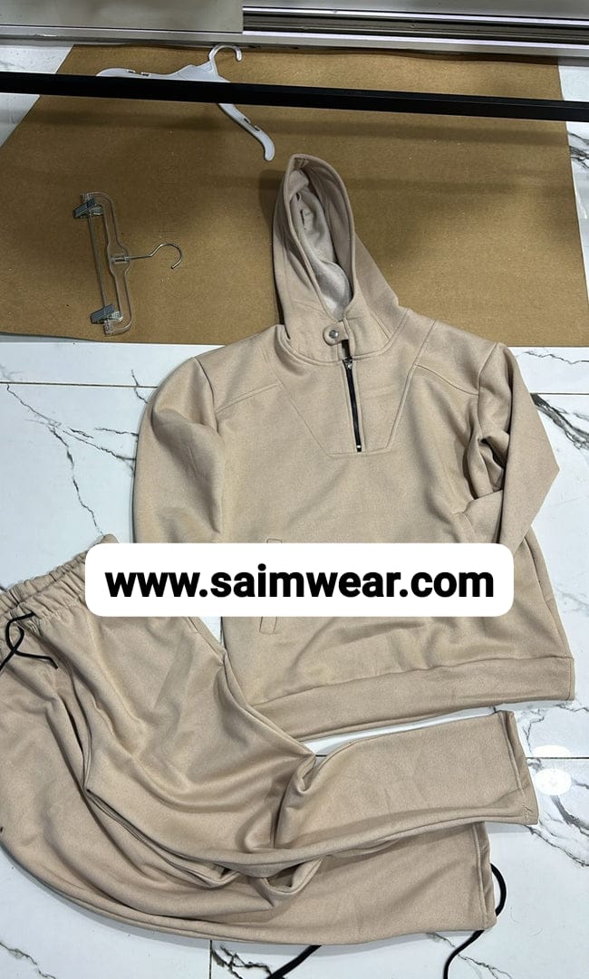 Saimwear Winter Fleece Tracksuit Set Zipper Top + Trouser CH 396