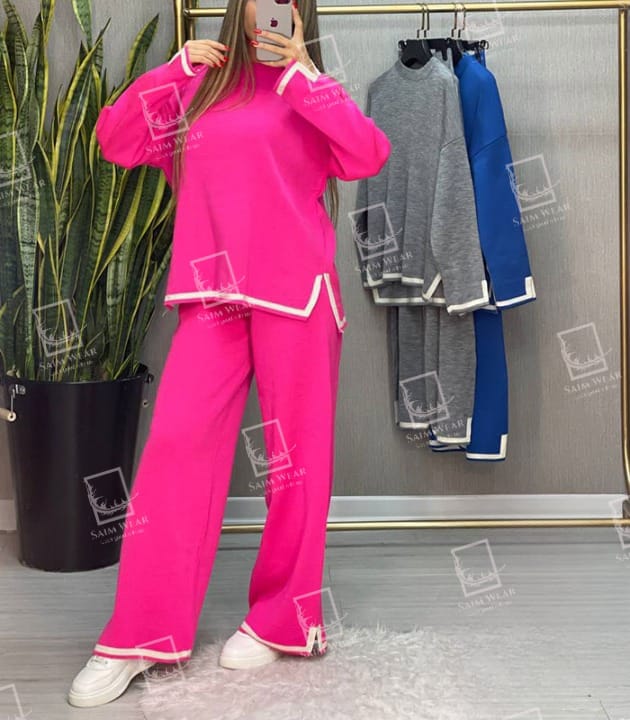 Saimwear Bootcut style 2 Pcs Co-ord Set CH-372