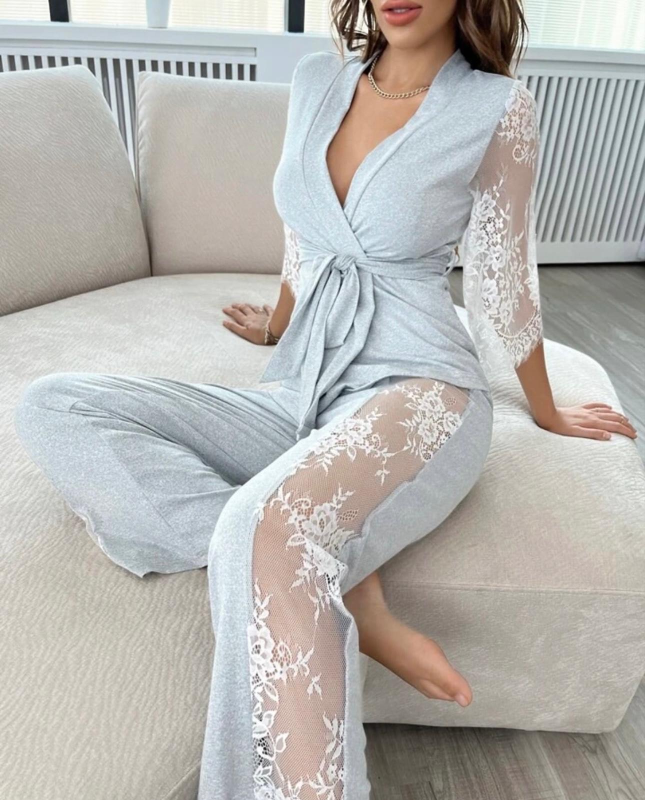 Saimwear 2-Piece Silk Nighty Set – P-74