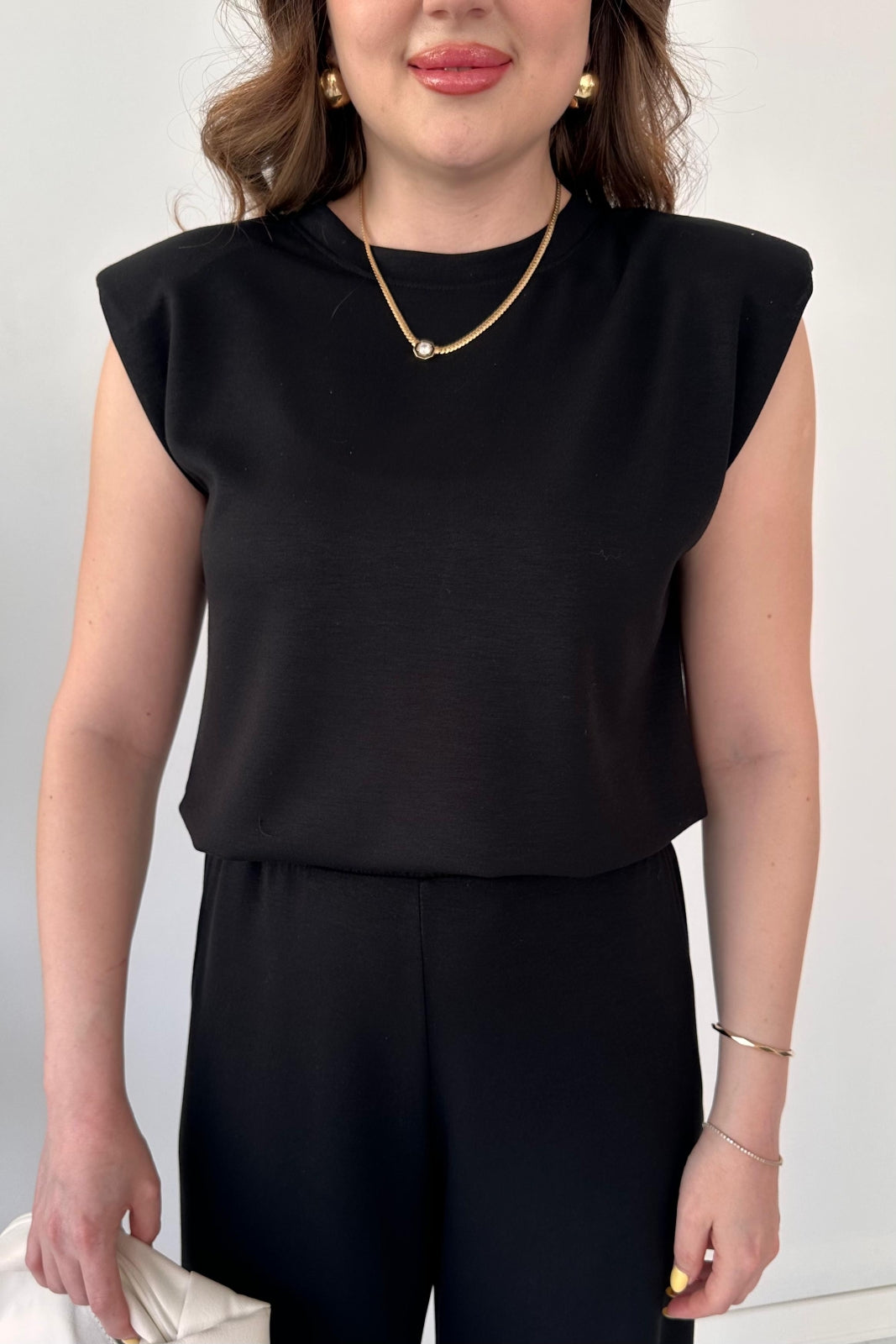 CH 561 Straight Trouser With Sleeveless Top - Saimwear