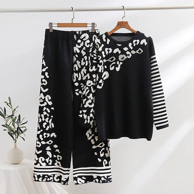 CH-496 Saimwear Printed Winter Fleece Co ord set