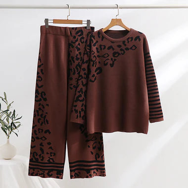 CH-496 Saimwear Printed Winter Fleece Co ord set