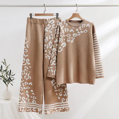 CH-496 Saimwear Printed Winter Fleece Co ord set