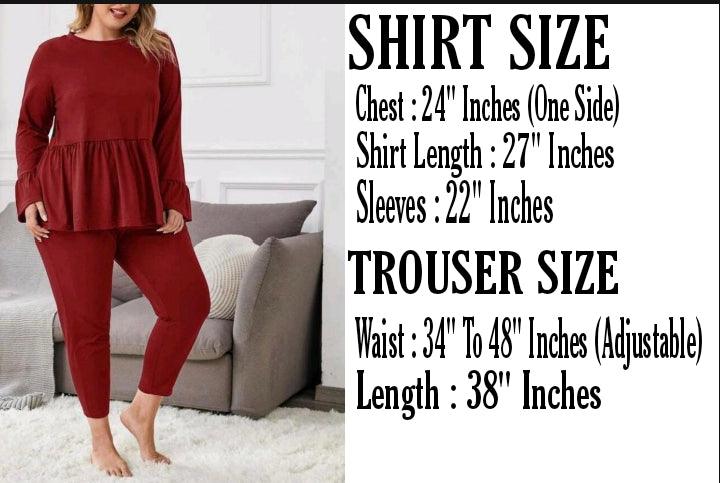 Saimwear Plus Frill Loungwear KW-001 - saimwear