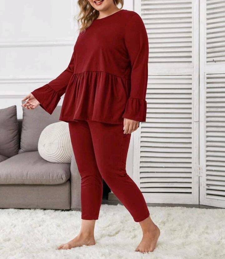 Saimwear Plus Frill Loungwear KW-001 - saimwear