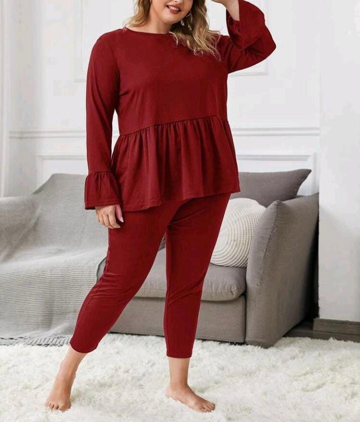Saimwear Plus Frill Loungwear KW-001 - saimwear