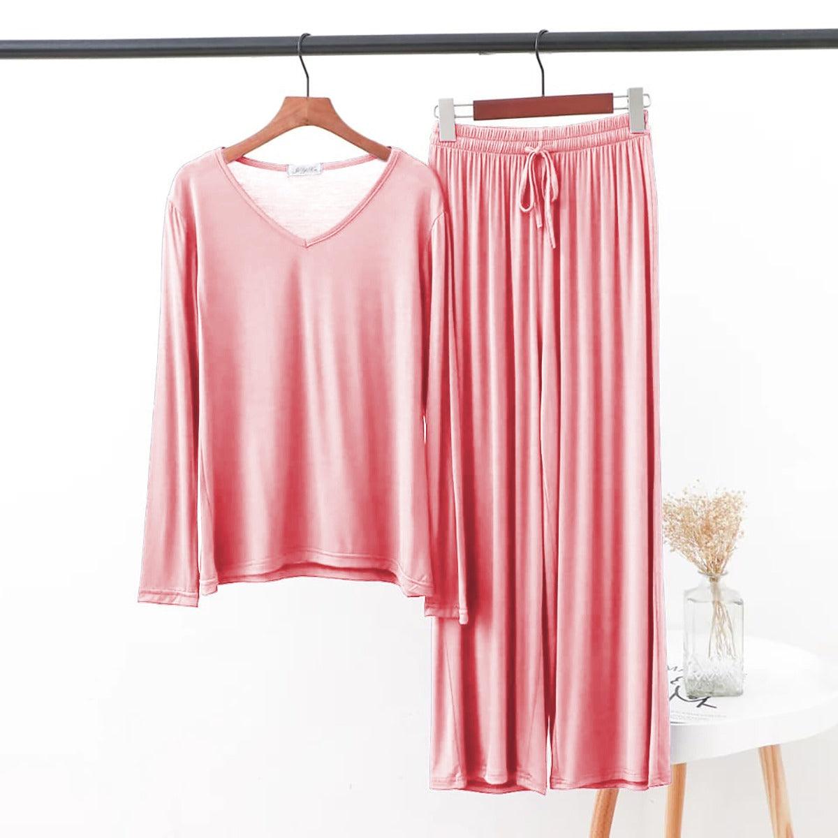 V Neck Full Sleeves Plazzo Lounge Wear SW-45 - saimwear