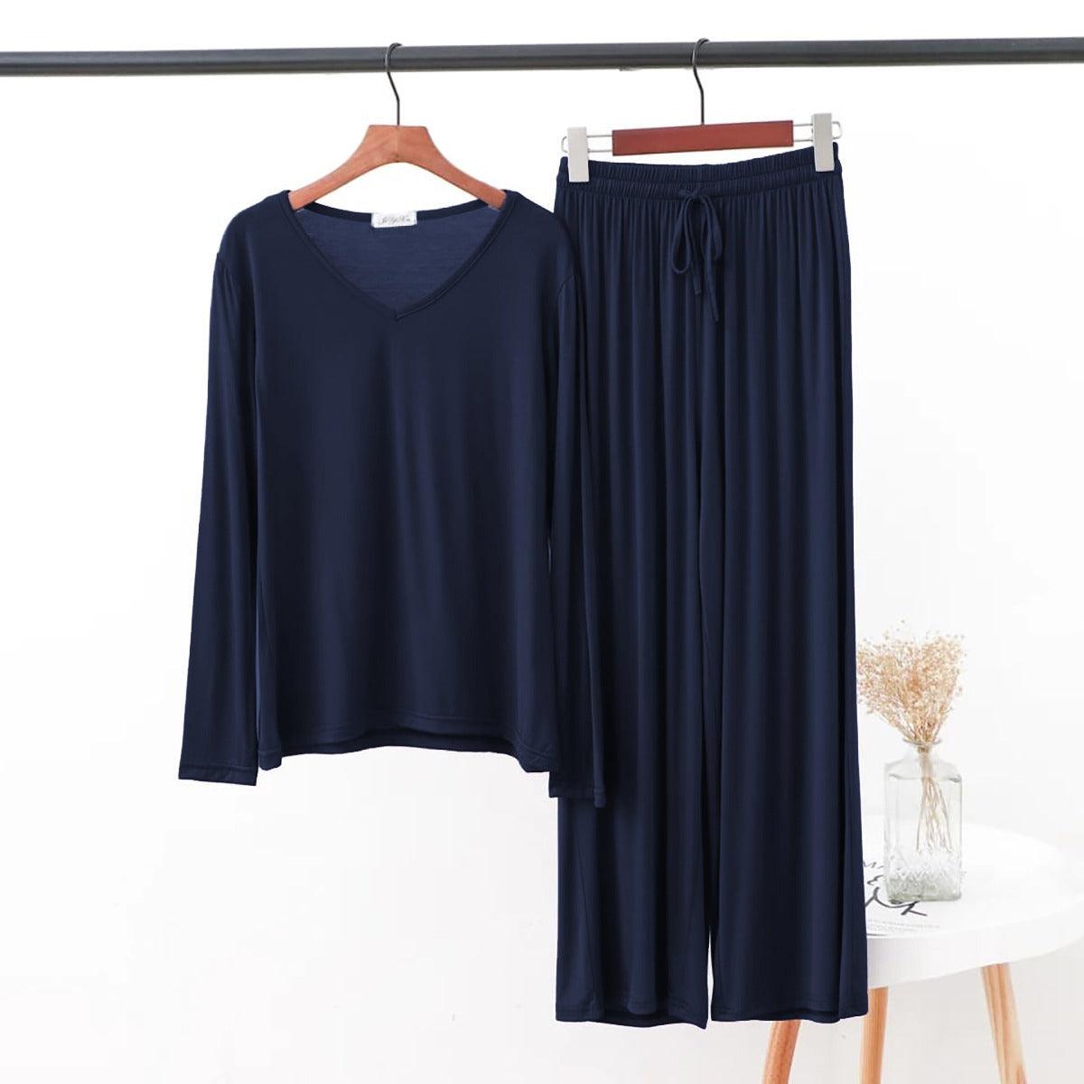 V Neck Full Sleeves Plazzo Lounge Wear SW-45 - saimwear