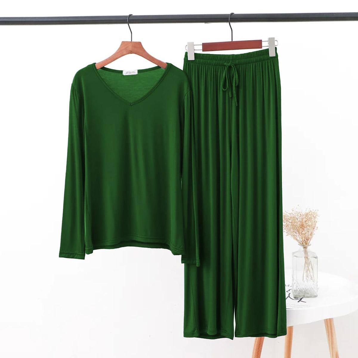 V Neck Full Sleeves Plazzo Lounge Wear SW-45 - saimwear