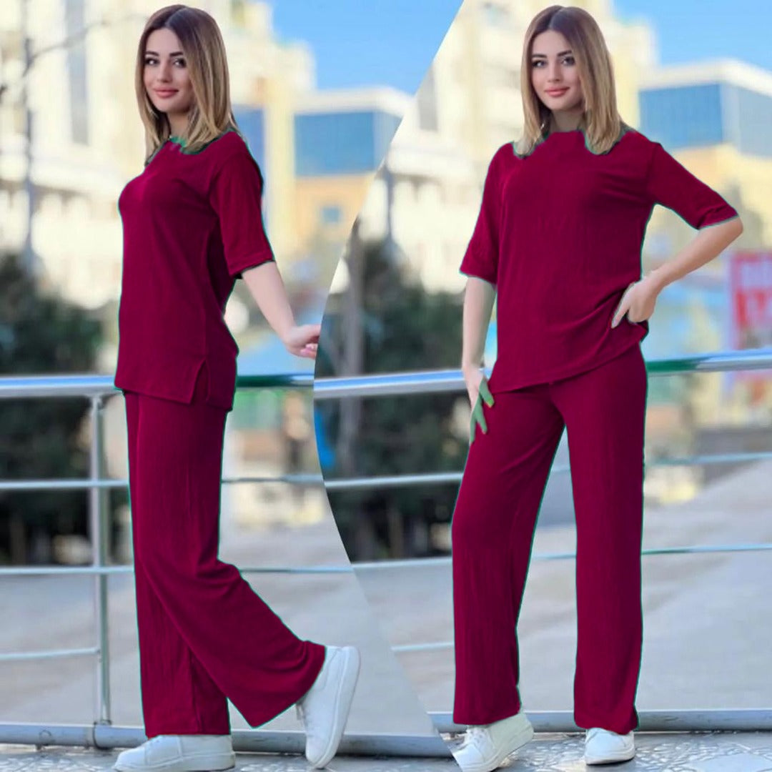 Loose Pattern Plazzo Lounge Wear Set SW-0022 - saimwear