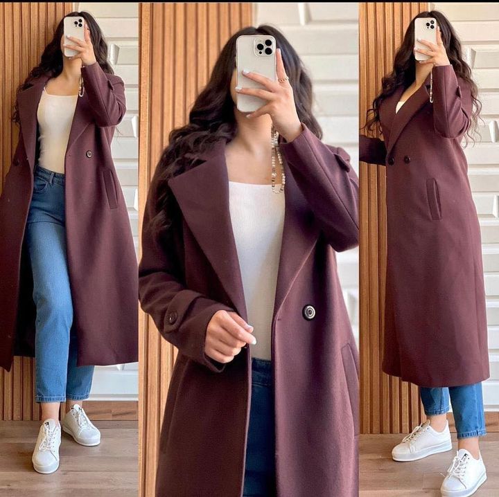 Saimwear Long Fleece Trench Coat For Women s LY 0023 saimwear