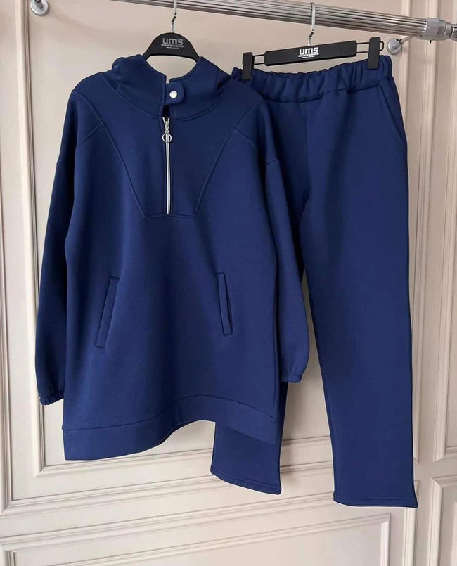 Saimwear Winter Fleece Tracksuit Set Zipper Top + Trouser CH 396