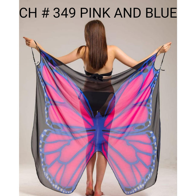 Saimwear CH # 349 Butterfly Breeze Wrap - Summer Beach Cover Up - saimwear