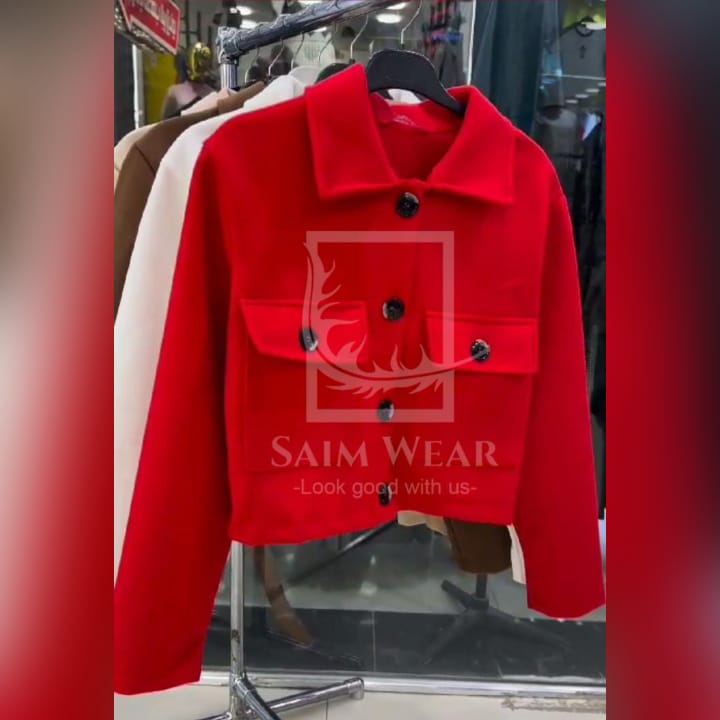 Saimwear Pocket Style Short Fleece Jacket CH 383