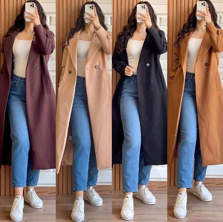 Girlish sales long coat