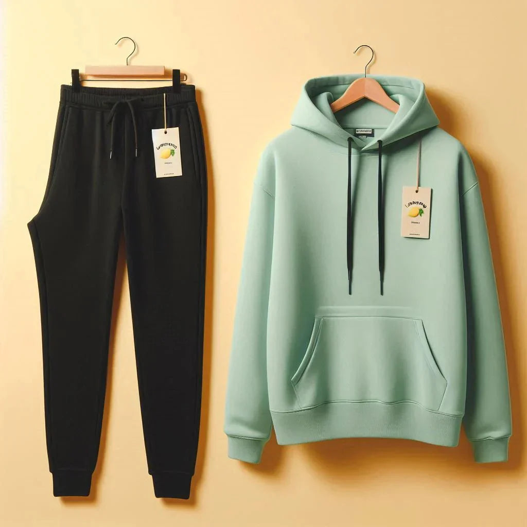 Saimwear Fleece Hoodie with Trouser Set For Women’s