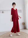 CH # 345  Cool And Comfy Open Cut Loose Trousers And Half Sleeves Top Loungewear