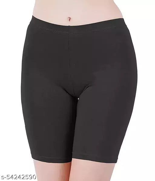CH # 346 Lycra Legging Shorts The Perfect Stretchable And Elastic Solution For Your Yoga And Sports Routine - saimwear