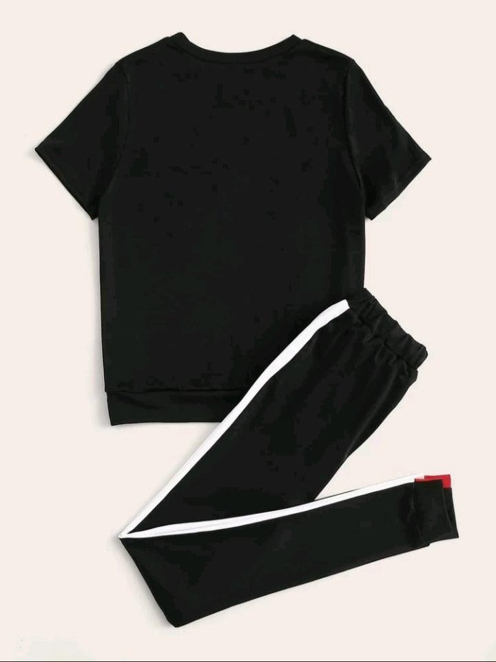 Red and White Basic Summer Tracksuit SW-0056 - saimwear