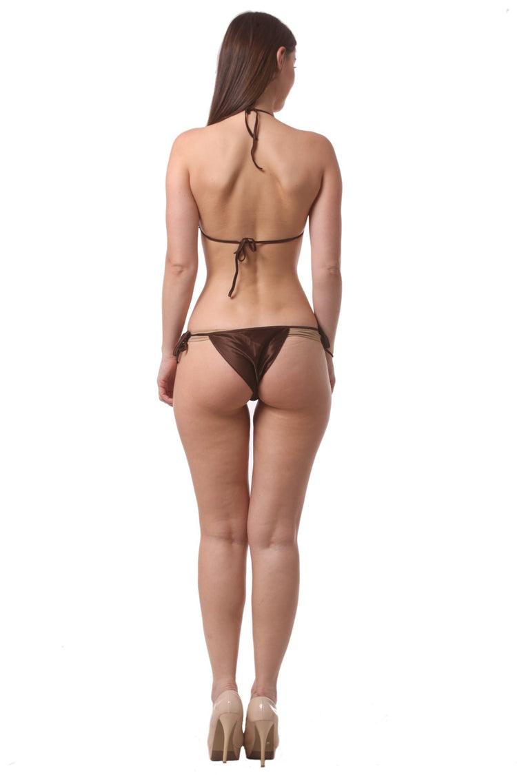 Silk Bikini Set Beach Wear Lingerie P#41 - saimwear