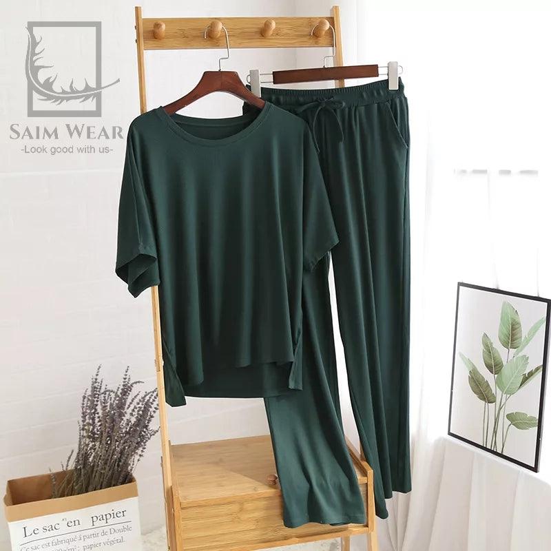 Saimwear Loose Pattern Plazzo Lounge Wear SW-022 - saimwear