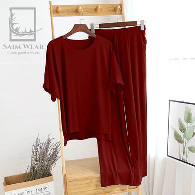 Saimwear Loose Pattern Plazzo Lounge Wear SW-022