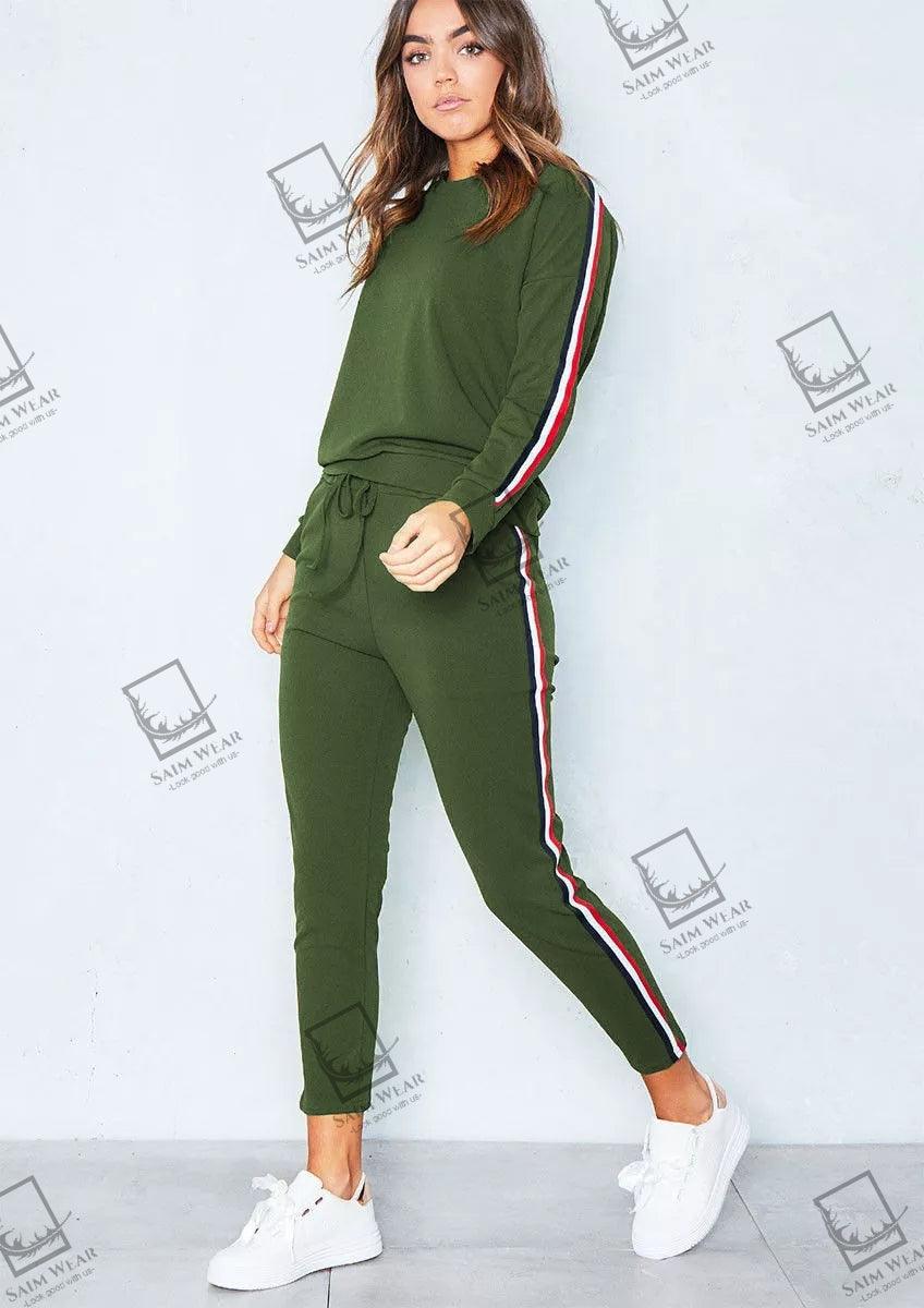 Winter Side Stripe Tracksuit SW-0048 - saimwear