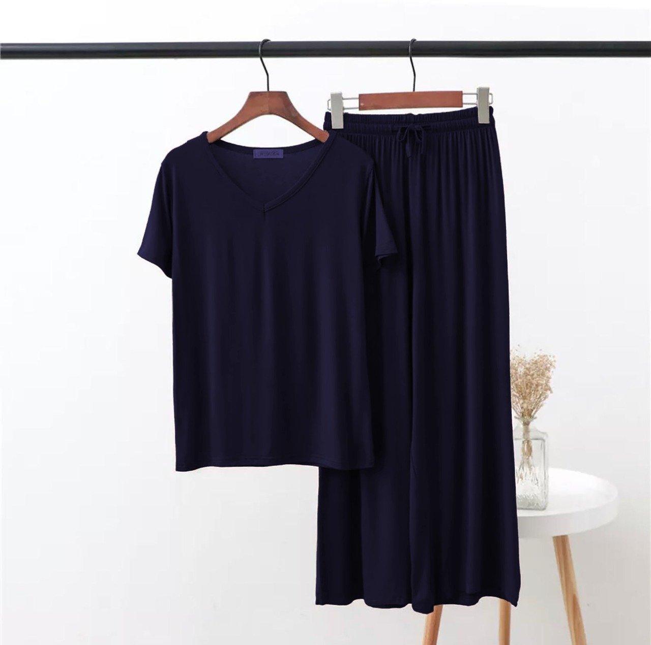 V Neck Half Sleeves Plazzo Lounge Wear KW-008 - saimwear